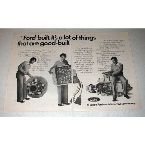 1976 Ford Car Ad - Bill Cosby - Things are Good-Built