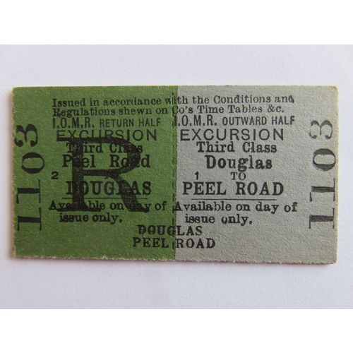 Isle of Man Railway Douglas - Peel Road Ticket