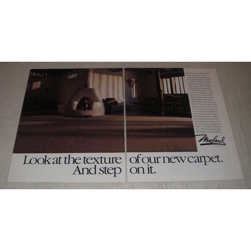 1990 Masland Reggae Berber Carpet Ad - Look at the texture of our new carpet.