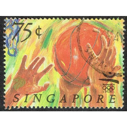 Singapore 1992 Olympic Games 75c Multicoloured SG684 FU