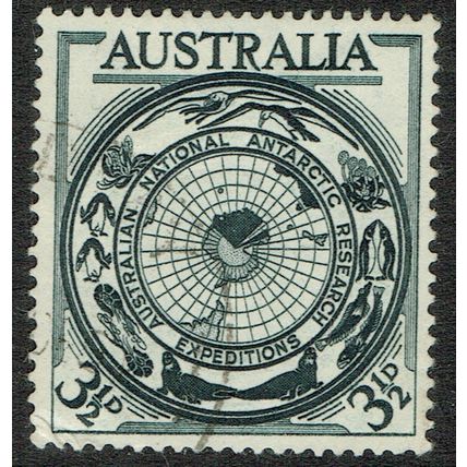 Australia 1954 Australia Antarctic Research 3½d Grey Black SG279 FU