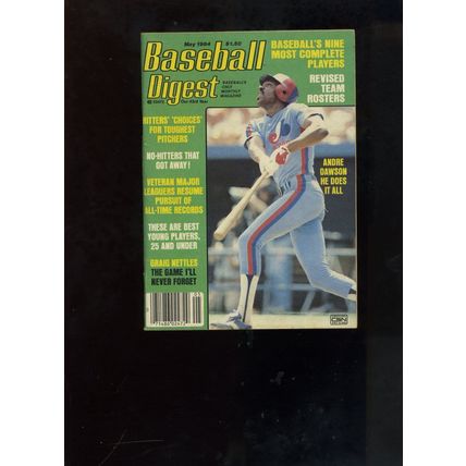 ANDRE DAWSON Montreal Expos 1984 BB DIGEST Vintage VG condition no label CNettle