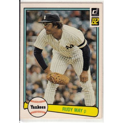 1982 Donruss baseball card 325 Rudy May