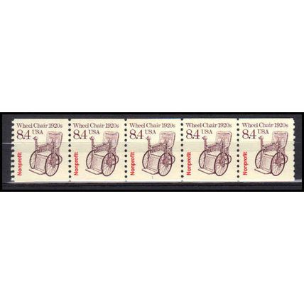 2256 8.4c Wheel Chair Very Fine MNH Dry Gum PNC 1/5 X3046