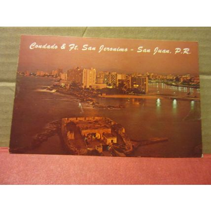 FORT SAN JERONIMO, SAN JUAN, PUERTO RICO unused postcard =