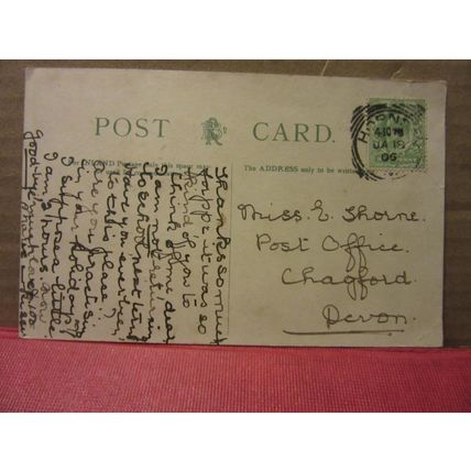 ST. PAUL'S CATHEDRAL LONDON . used antique postcard. 1906 pm #