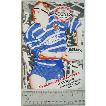 1989 programme Featherstone Rovers v. Wigan