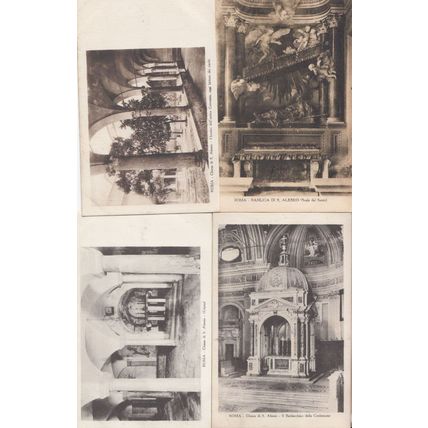 Rome Roma Church Chiesa Di Santa Alessio 4x Old Italian Religious Postcard s