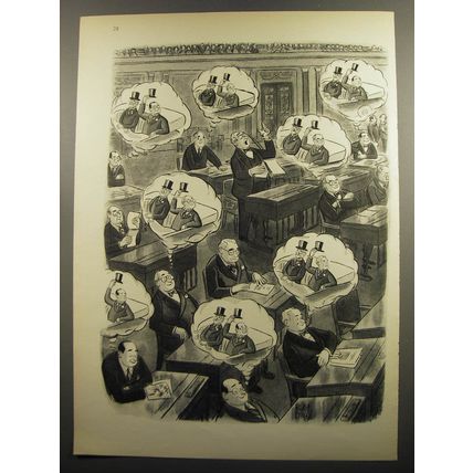 1952 Cartoon by Robert Day - Congress Daydreams