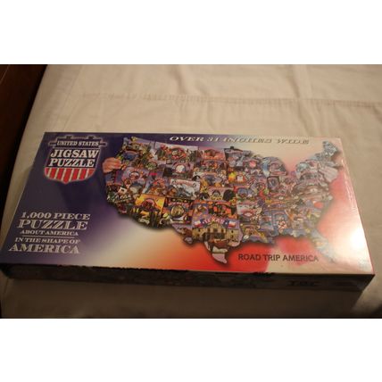 ROAD TRIP AMERICA 1000 SHAPED PUZZLE SEALED