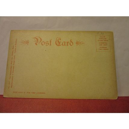 HIGH SCHOOL, ROXBURY, MASSACHUSETTS USA unused antique postcard /