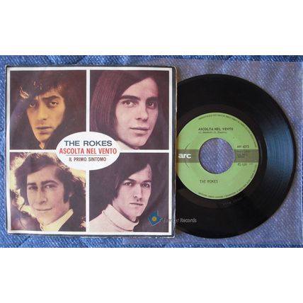 The Rokes Ascolta Nel Vento/Il Primo Sintomo 1966 7inch single Pop Rock Ita