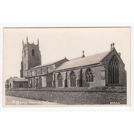 St Marys Church Feltwell Postcard RP Norfolk B