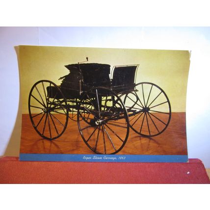 1863 ROPER STEAM CARRIAGE, FORD MUSEUM, MICHIGAN veteran car unused postcard #