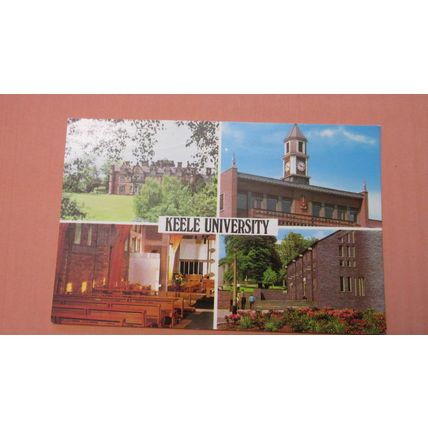 1984 postcard - Keele University scenes, Newcastle under Lyme - Staffordshire