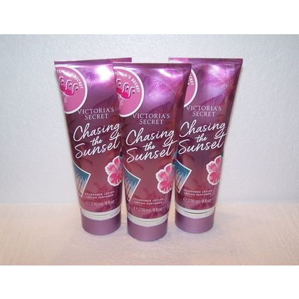 Victoria's Secret Chasing the Sunset Fragrance Lotion - Berries Solar Petals x3