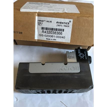 NEW AVENTICS R432038366 CERAM VALVE,GS-020061-00240,EV