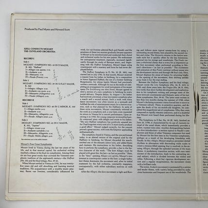 Szell Conducts Mozart Vinyl LP Record Album MG-30368