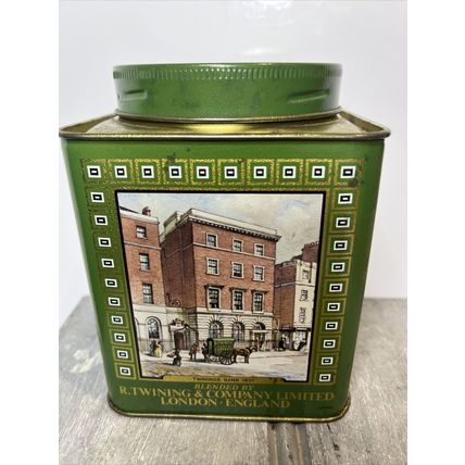 Twinings Tea EMPTY Vintage 1990 Collectible Tin Container