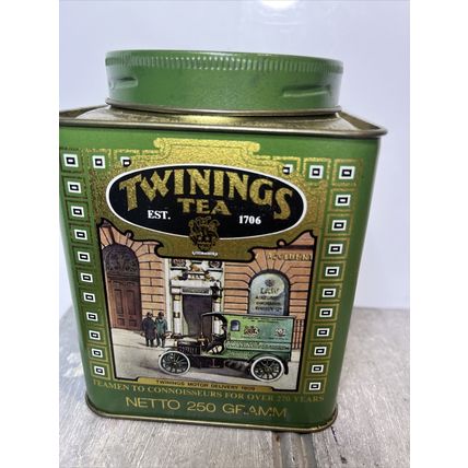 Twinings Tea EMPTY Vintage 1990 Collectible Tin Container