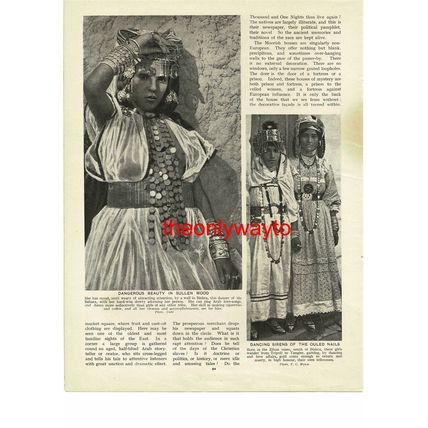 Dancers In Biskra, Algeria, Book Illustration (Print), c1930