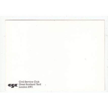 Civil Service Club Great Scotland Yard London Postcard SW1