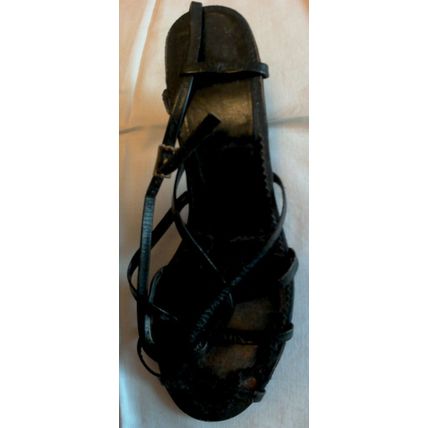 Vintage 1950's Black Sandals