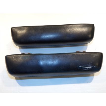 1968 69 70 71 72 Dodge Dart Plymouth Valiant Duster Black Armrest Pair OEM