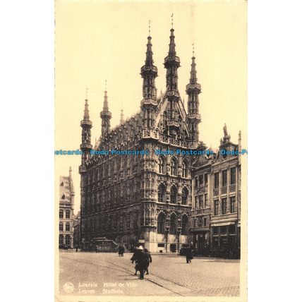 R053513 Louvain. Hotel de Ville. Ern. Thill. Nels. B. Hopkins
