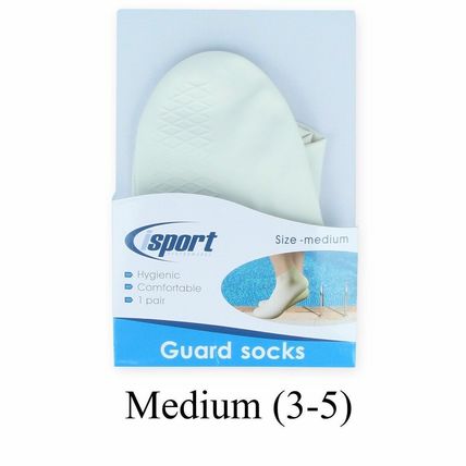 PAIR CHILDS / ADULT LATEX WATERPROOF SOCKS Swimming Pool Aqua Shoe Verucca Guard