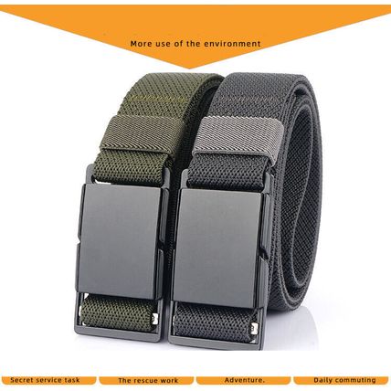 Metal buckle versatile casual denim fashion unisex outdoor waist belt