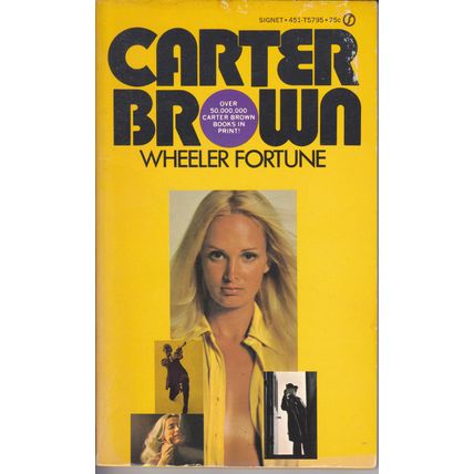 POSTFREE 1974 CARTER BROWN USA 1st Edition Paperback Book WHEELER FORTUNE £4.99