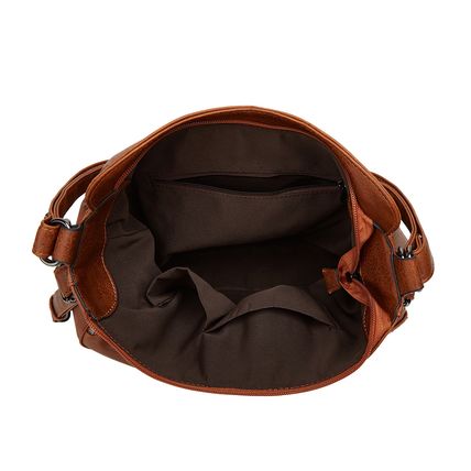 Women Shoulder Bag Vintage Crossbody Purse Handbag Brown