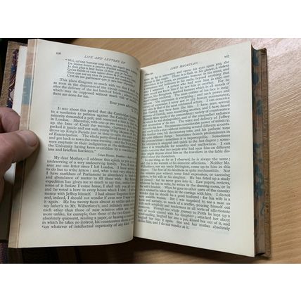 RARE* 1893 "THE LIFE & LETTERS OF LORD MACAULAY" BIOGRAPHY ANTIQUE BOOK (P4)