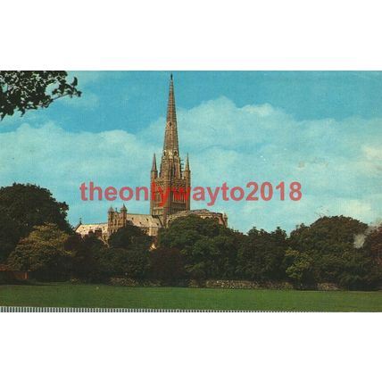 Norwich Cathedral, Norwich, Norfolk, Plastichrome Postcard