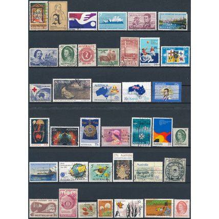 391 Stamp Selection - Australia - Used Hinged