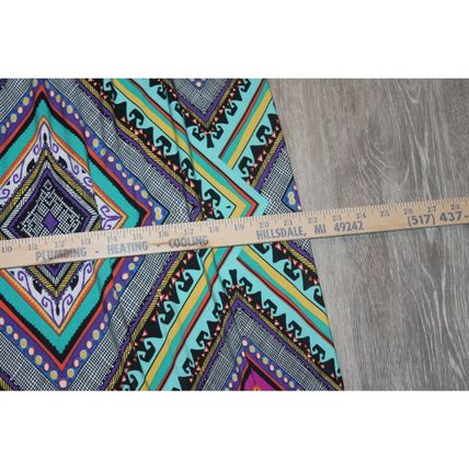 Women's Summer Cloths Maxi Dress Sleeveless southwest Aztec Design Size 12 BOHO