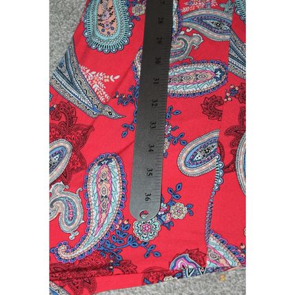 Womens Wrap Dress Size 20W Red Paisley Print Studio One BOHO Chic NWT