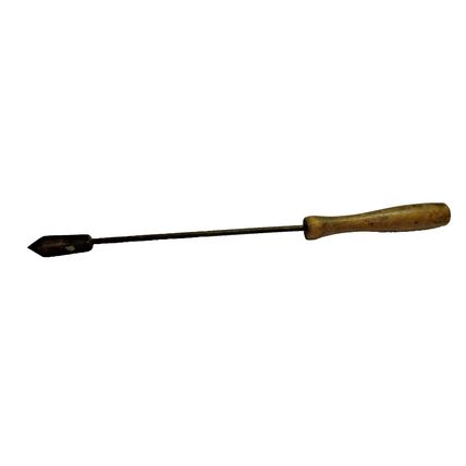 Vintage SOLDERING IRON with wood handle 12”