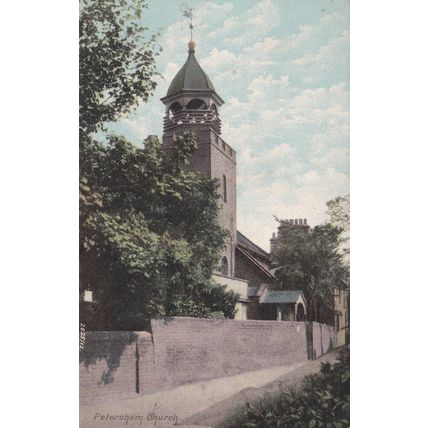 EC191 PETERSHAM CHURCH. COLOURED PRINTED POSTCARD