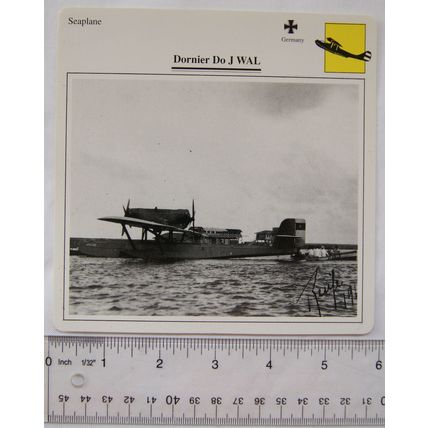 Dornier Do J WAL - Germany - Seaplane - Collectors Club Card