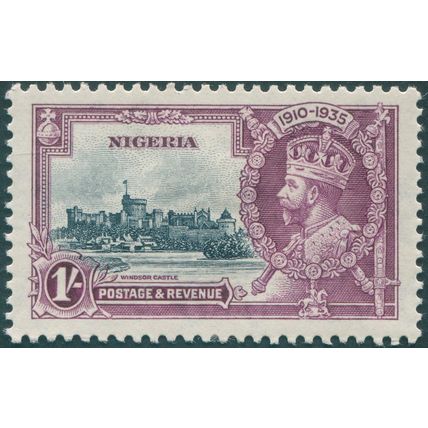 Nigeria 1935 1s. slate & purple Jubilee SG33 unused