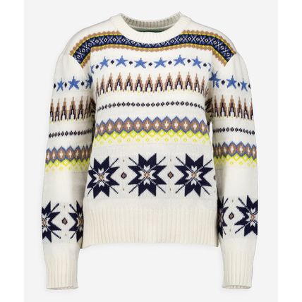 UNITED COLORS OF BENETTON Fairisle Becl Knit Wool Blend Patterned Jumper BNWT