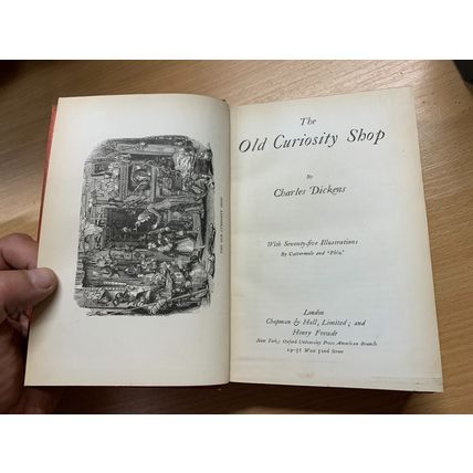 1914 CHARLES DICKENS OLD CURIOSITY SHOP FIRESIDE EDITION FICTION HB BOOK (P4)
