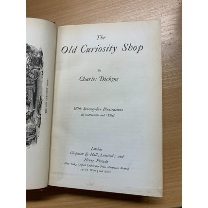 1914 CHARLES DICKENS OLD CURIOSITY SHOP FIRESIDE EDITION FICTION HB BOOK (P4)