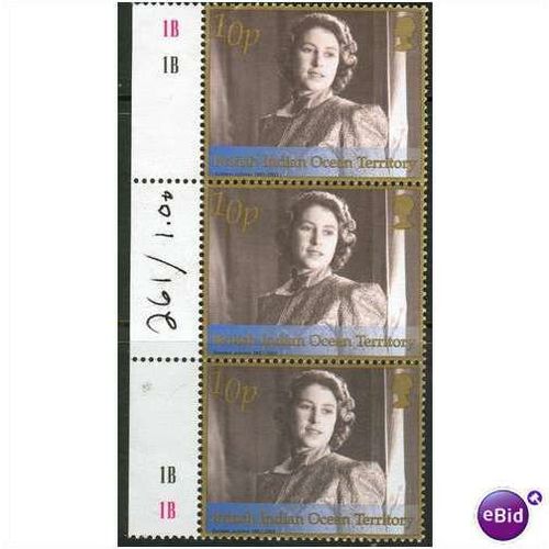 British Indian Ocean stamps - 2002 - SG 261 - QE11 in panto 1943 x3 - MNH