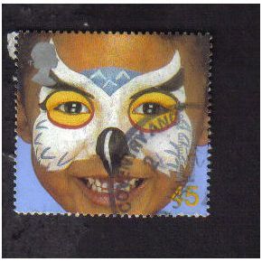 2001 GB FACE PAINTING 45P F/U SG2180