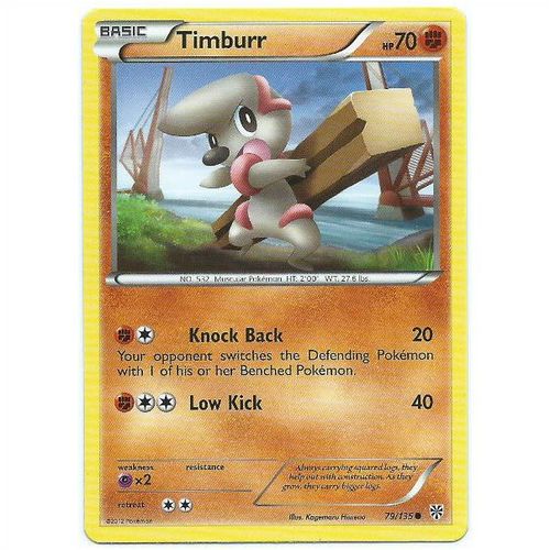 Pokemon Black & White Plasma Storm - #79/135 - Timburr