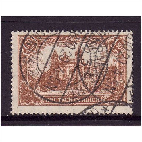 GERMANY 1916 SG115 1M 50 GPO BROWN FINE USED #2