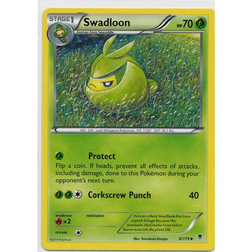 Pokemon XY Phantom Forces - #6/119 - Swadloon